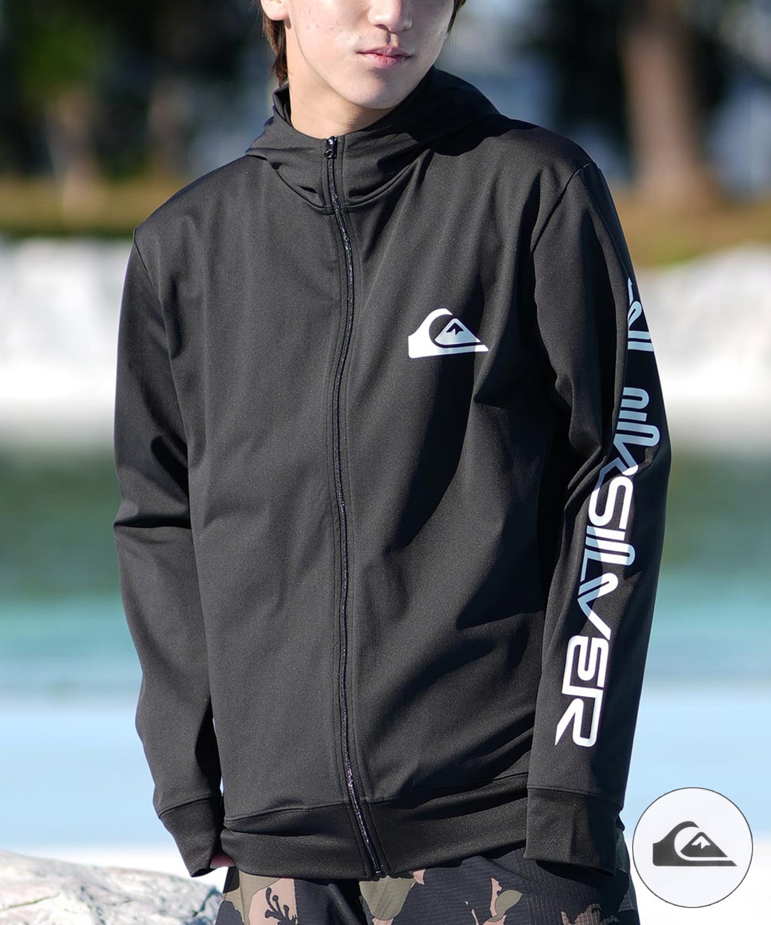 QUIKSILVER クイックシルバー 水着 ラッシュガード ジップアップ