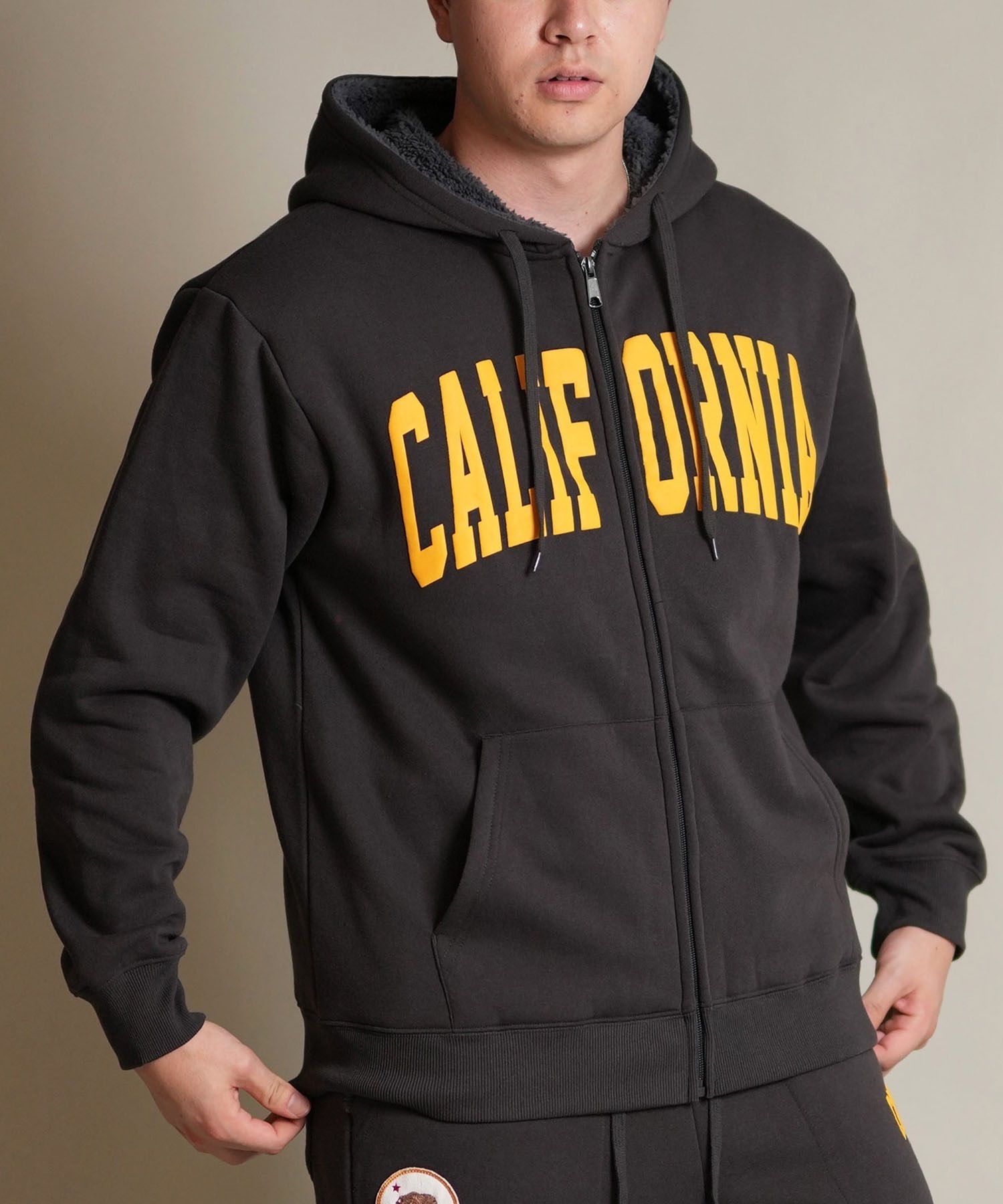 DEAR LAUREL ディアローレル ジップアップ パーカー メンズ ボア