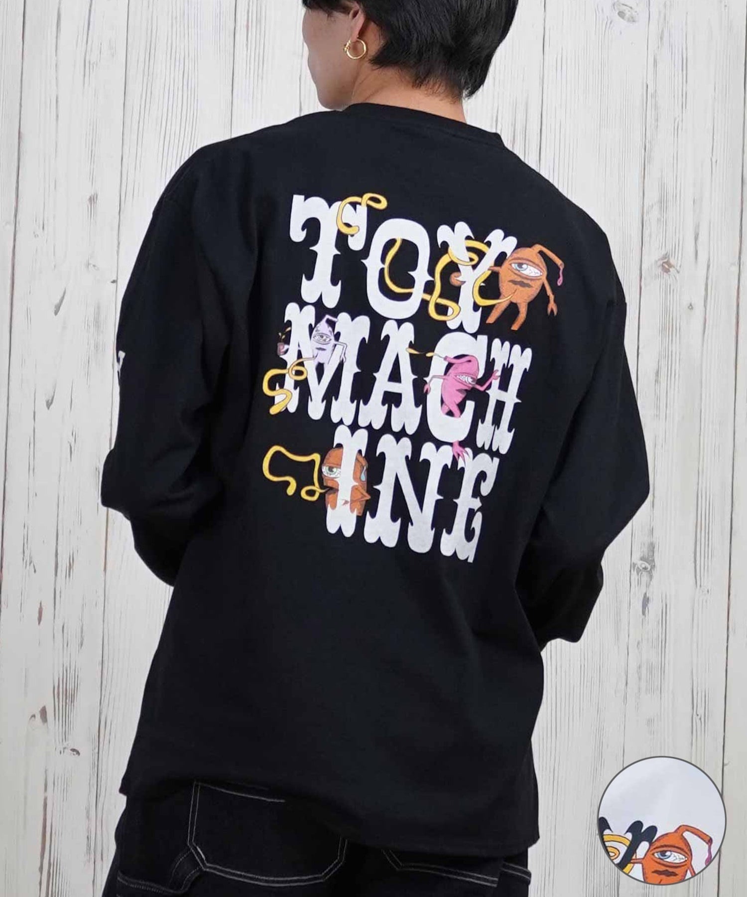 TOY MACHINE トイマシーン 長袖 Tシャツ メンズ ビックシルエット