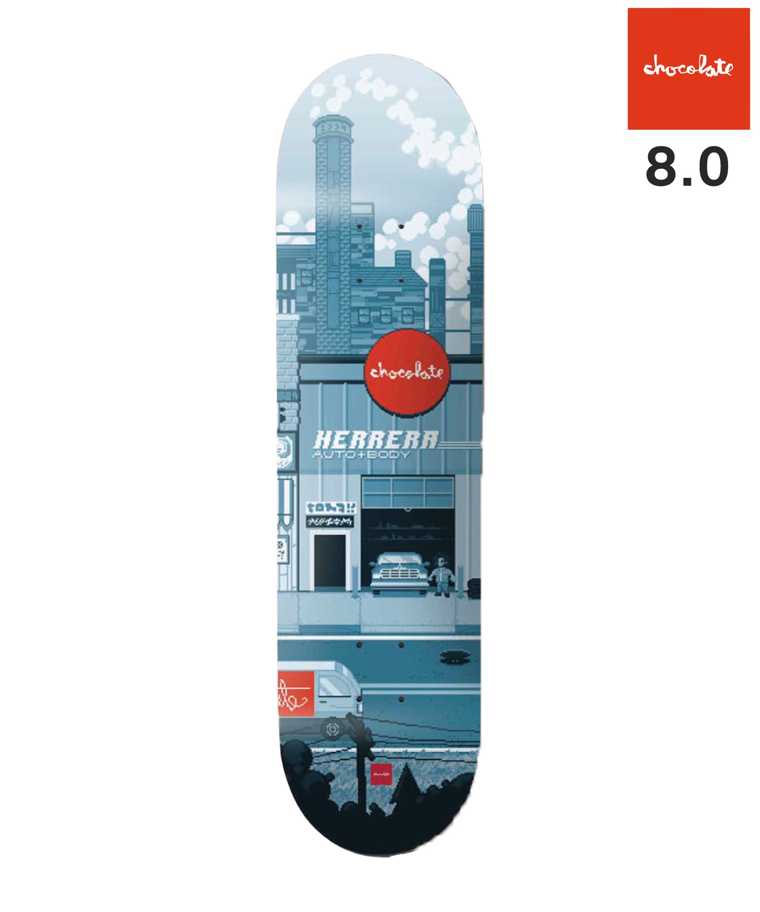 CHOCOLATE チョコレートスケートボード デッキ 8.0inch MR PIXEL CITY