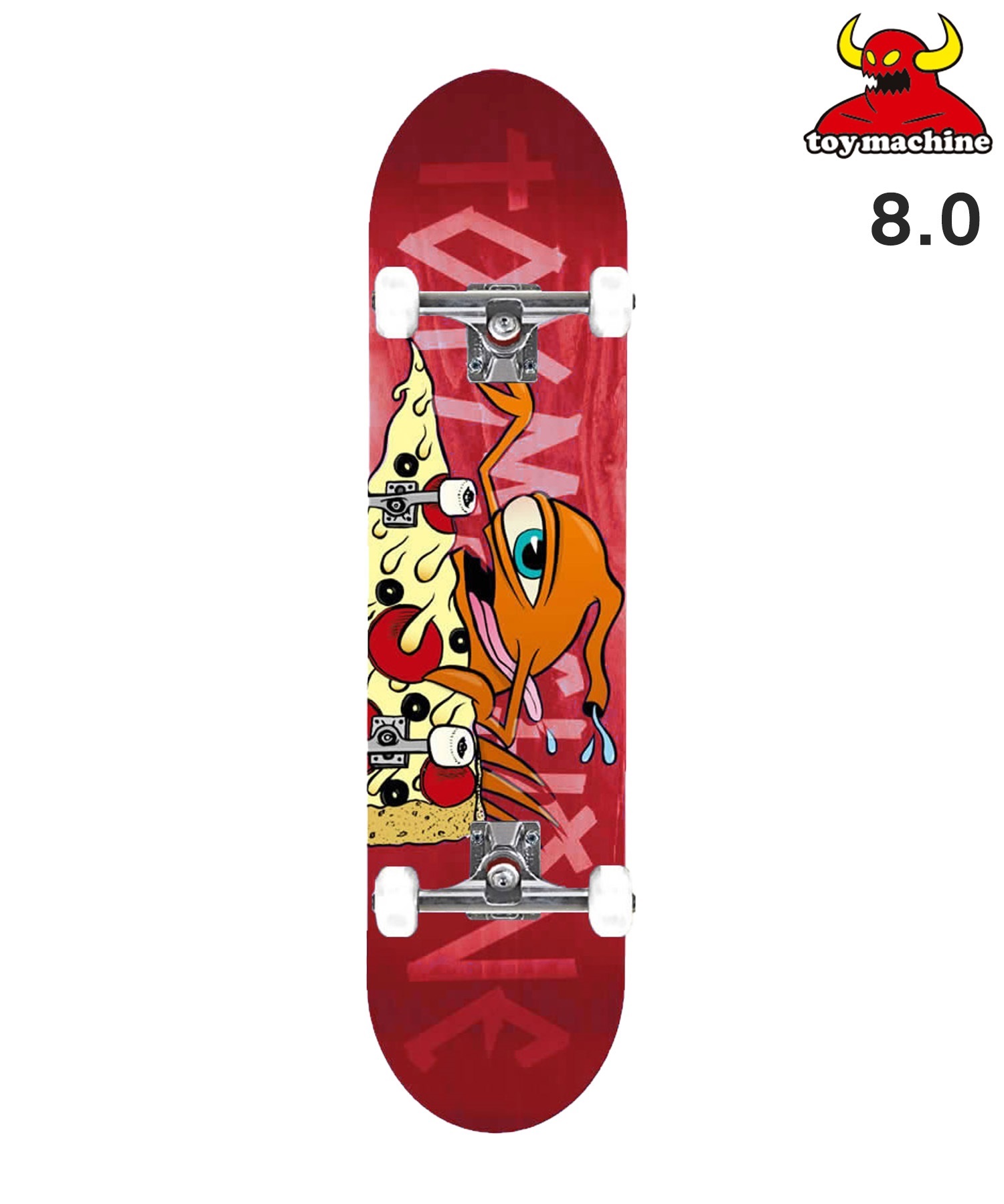 TOY MACHINE トイマシーン スケートボード コンプリート 8.0inch PIZZA