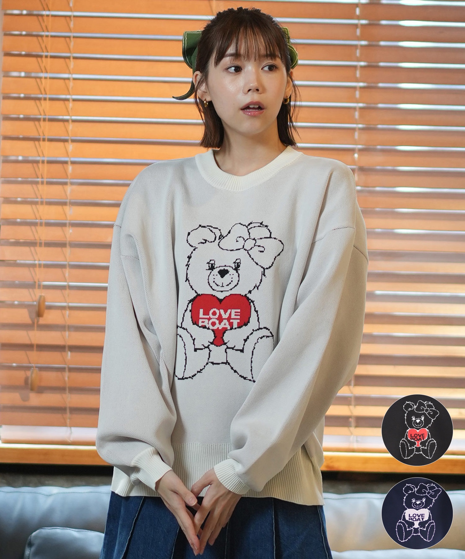 LOVE BOAT ラブボート ニット レディース セーター テディベア LB