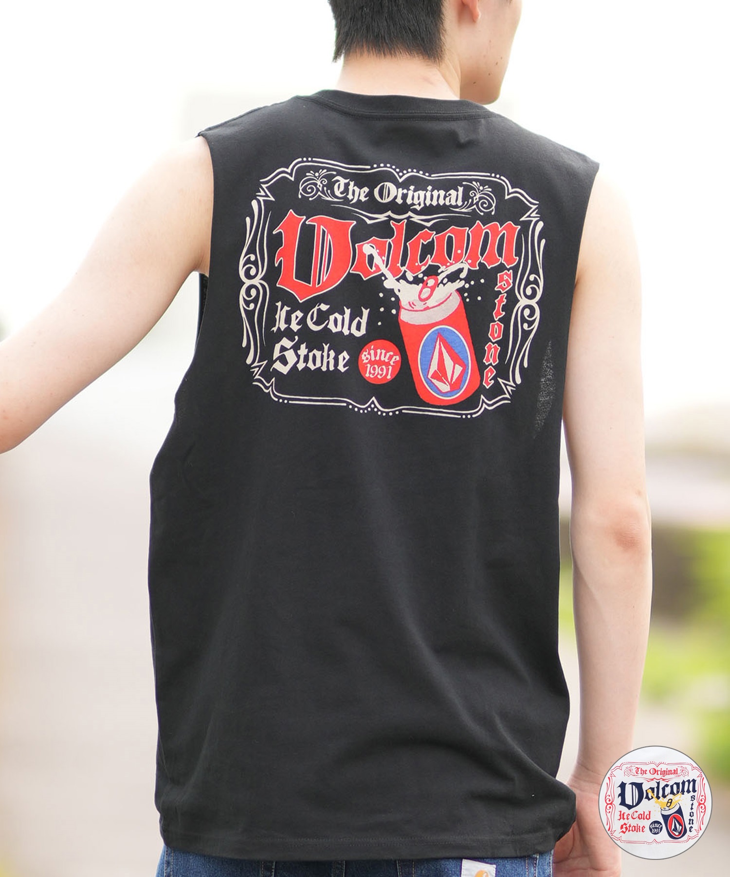 VOLCOM ボルコム タンクトップ メンズ バックプリント ICE COLD STOKE