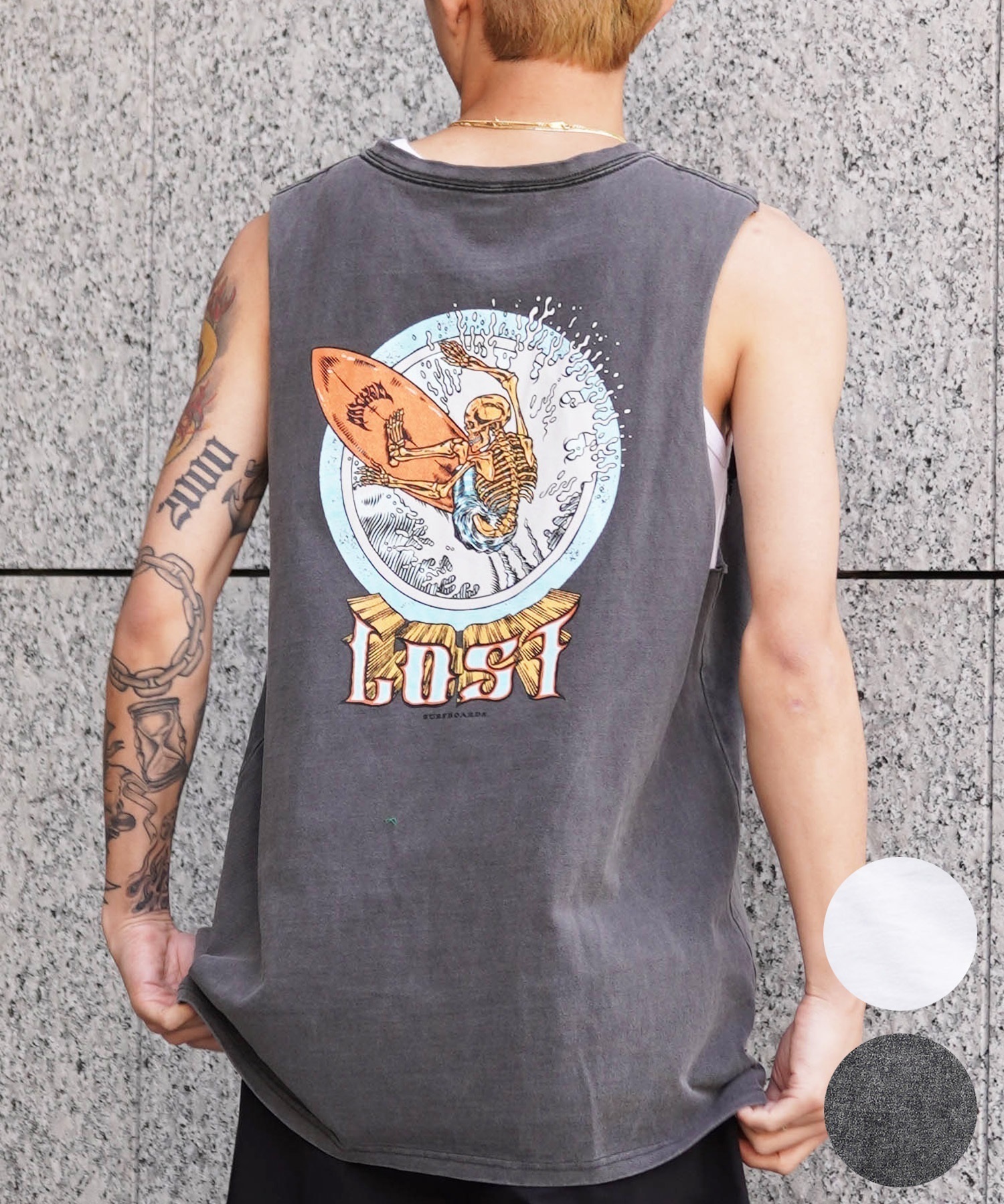 ムラサキスポーツ限定】 LOST ロスト メンズ タンクトップ バック