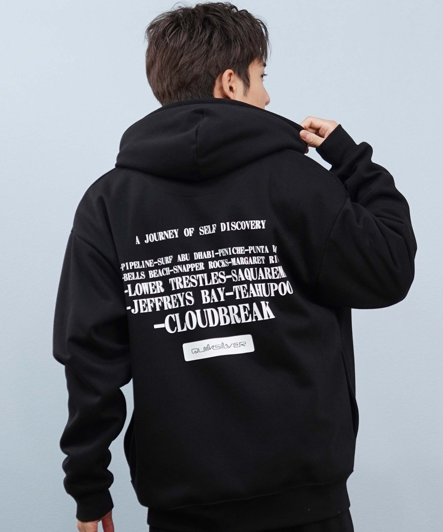 QUIKSILVER クイックシルバー ジップアップ パーカー メンズ バック