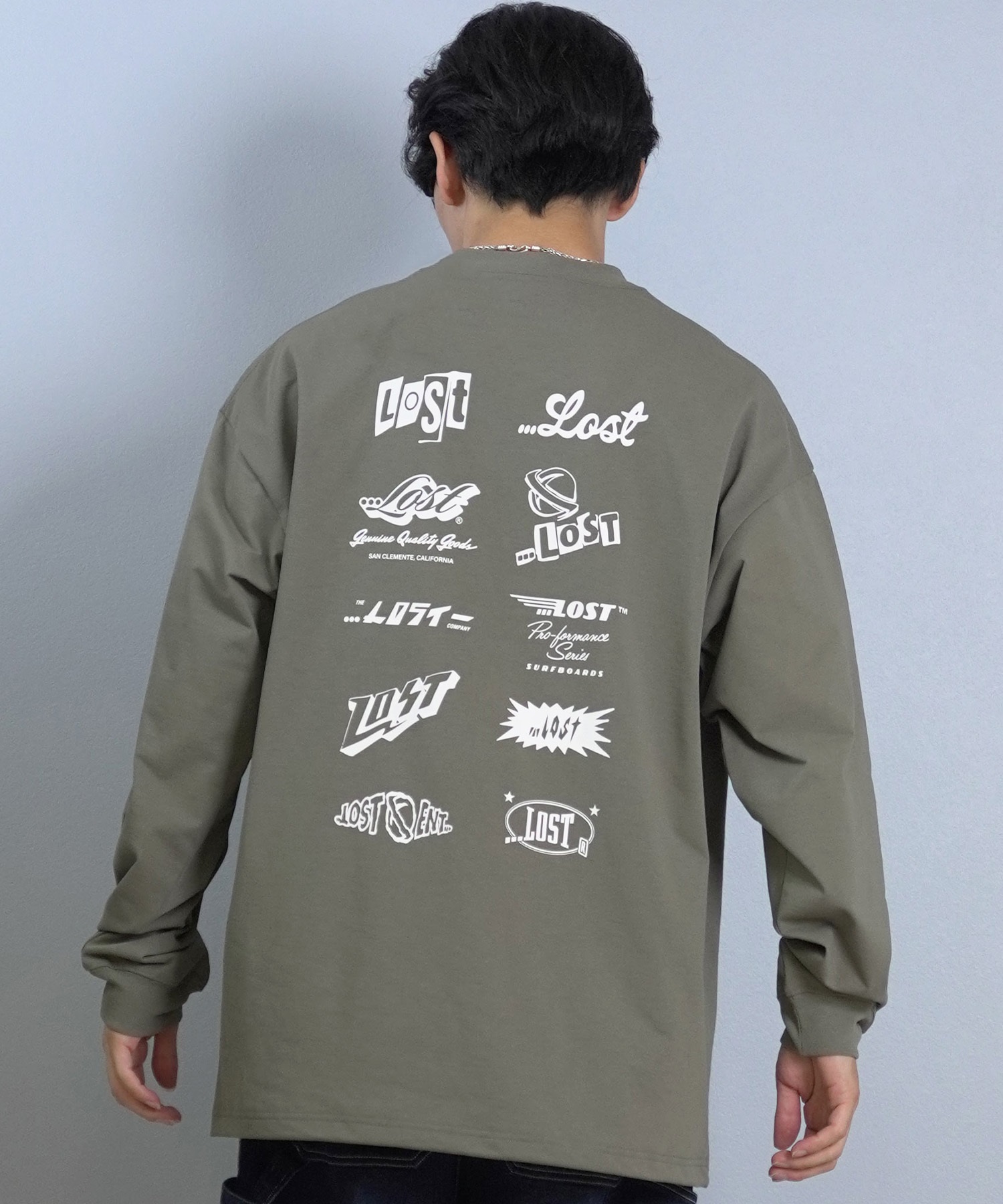 lost ロスト 長袖 Tシャツ ロンT メンズ AIRDRYシリーズ UVカット 遮