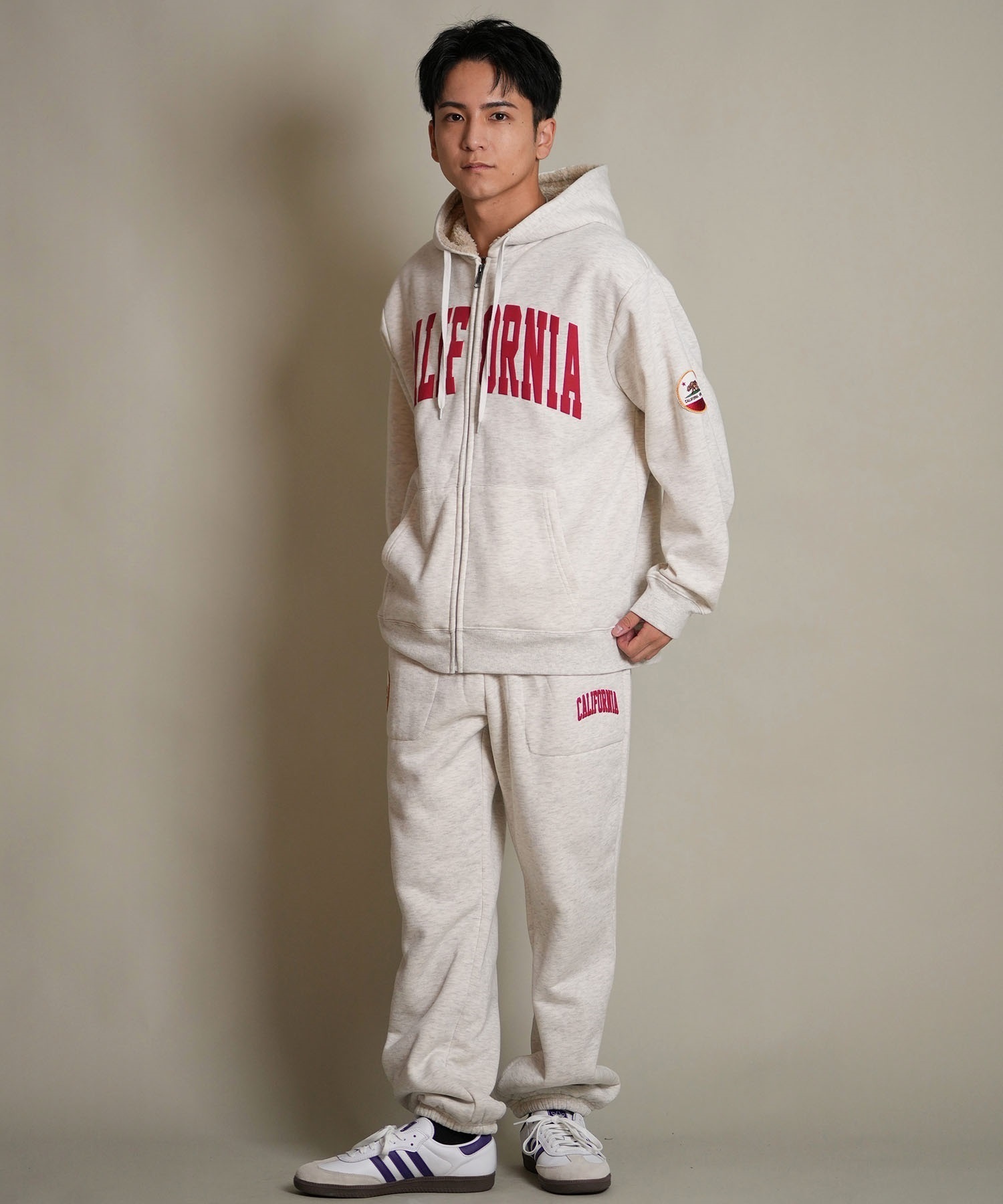 DEAR LAUREL ディアローレル ジップアップ パーカー メンズ ボア