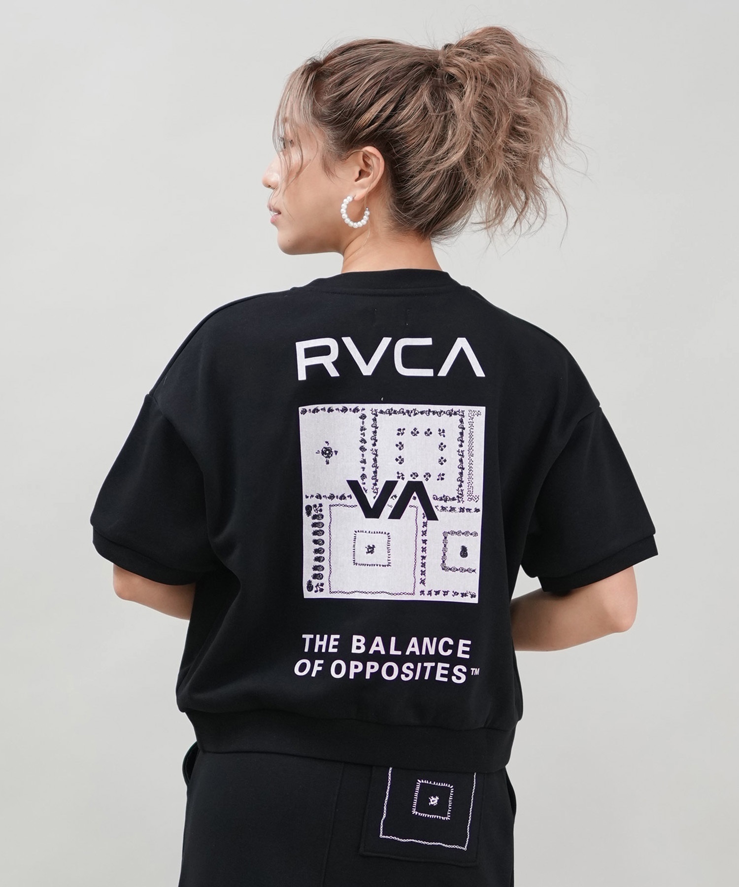 RVCA ルーカ 半袖 Tシャツ レディース トレーナーTシャツ セットアップ