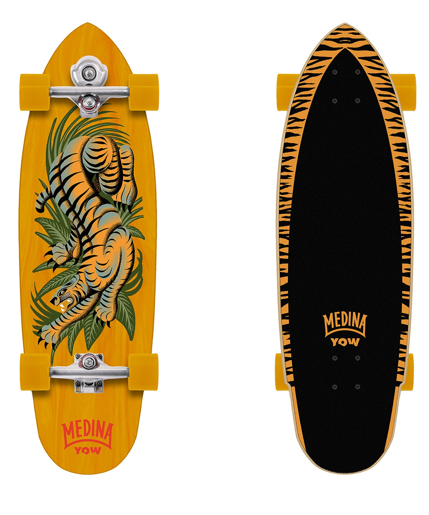 YOW ヤウ ロング スケートボード コンプリート 33.0inch MEDINA BANGAL