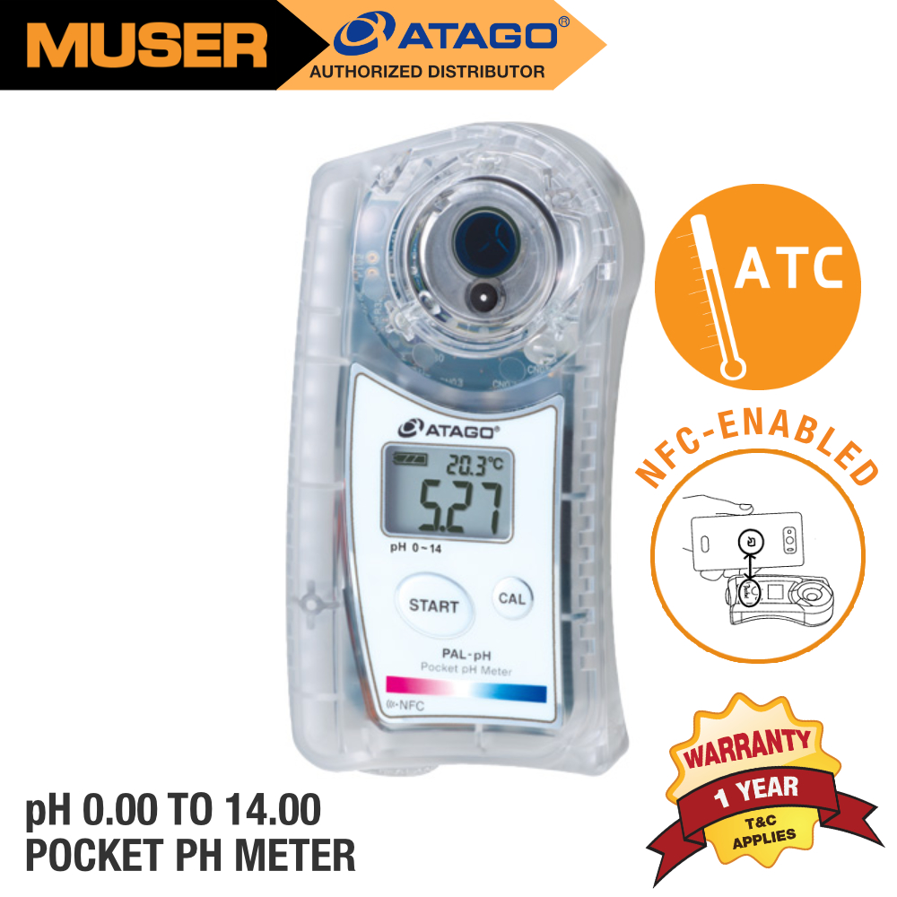 Atago Malaysia PAL-pH Digital Pocket pH Meter | Muser Apac Sdn Bhd
