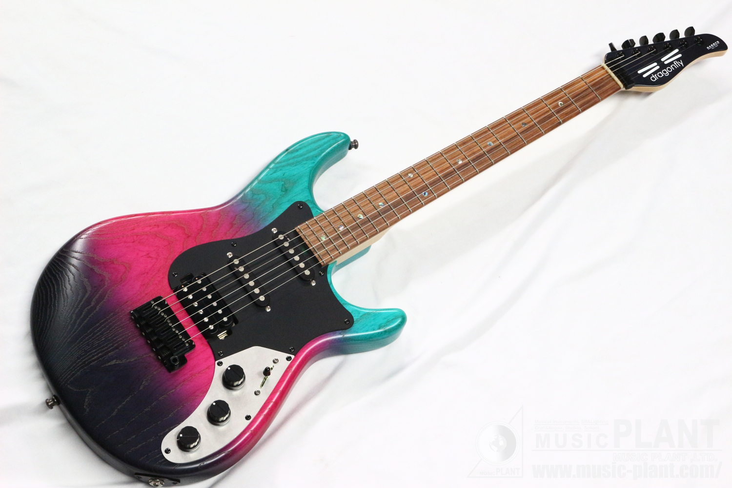 dragonfly エレキギターPREMERO STM Black、Pink & Blue Half Matt中古