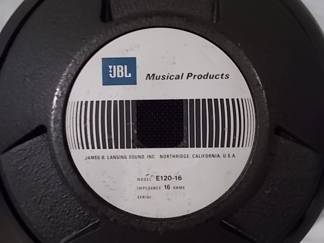 JBL E120-16 12inch(30cm) full-range transducer (pair) | 中古
