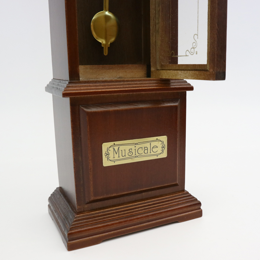 木製ミニアンティークオルゴール 古時計 （既製品） ｜株式会社