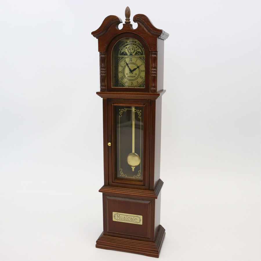 木製ミニアンティークオルゴール 古時計 （既製品） ｜株式会社