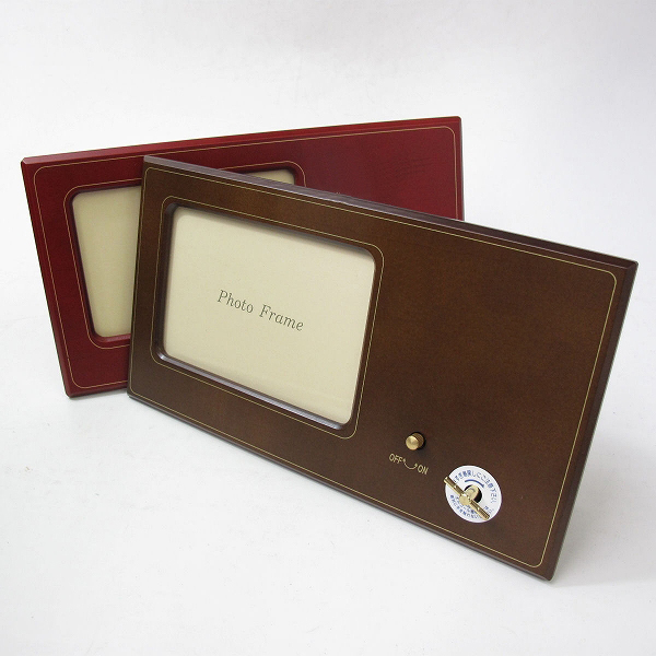 18弁】木製フォトフレーム オルゴール 名入れ ｜株式会社オルゴール