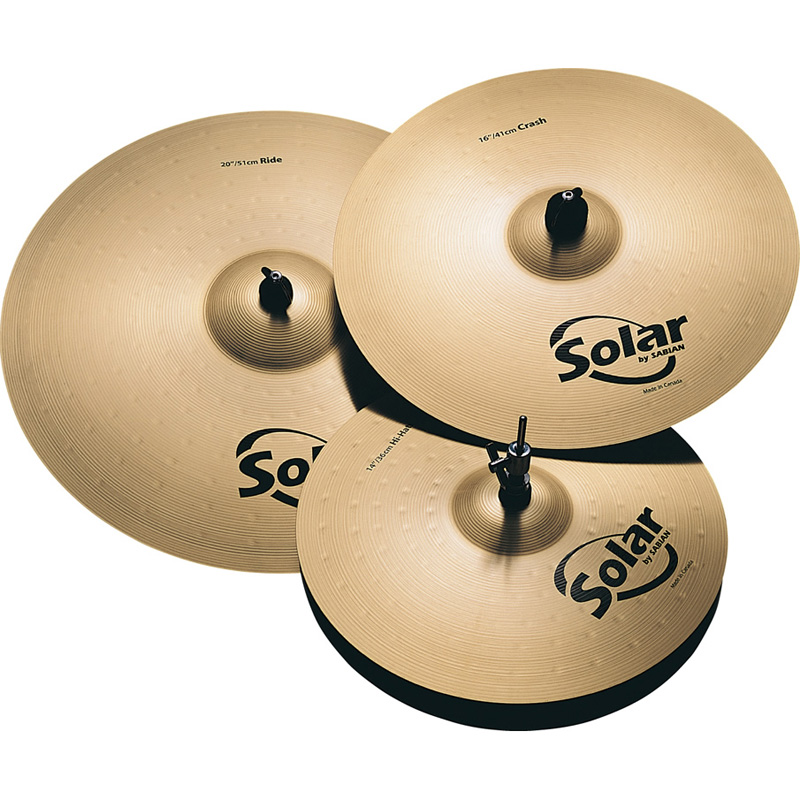 Sabian Solar Pack 14″ + 16″ + 18″ Cymbals - Musicians Cart