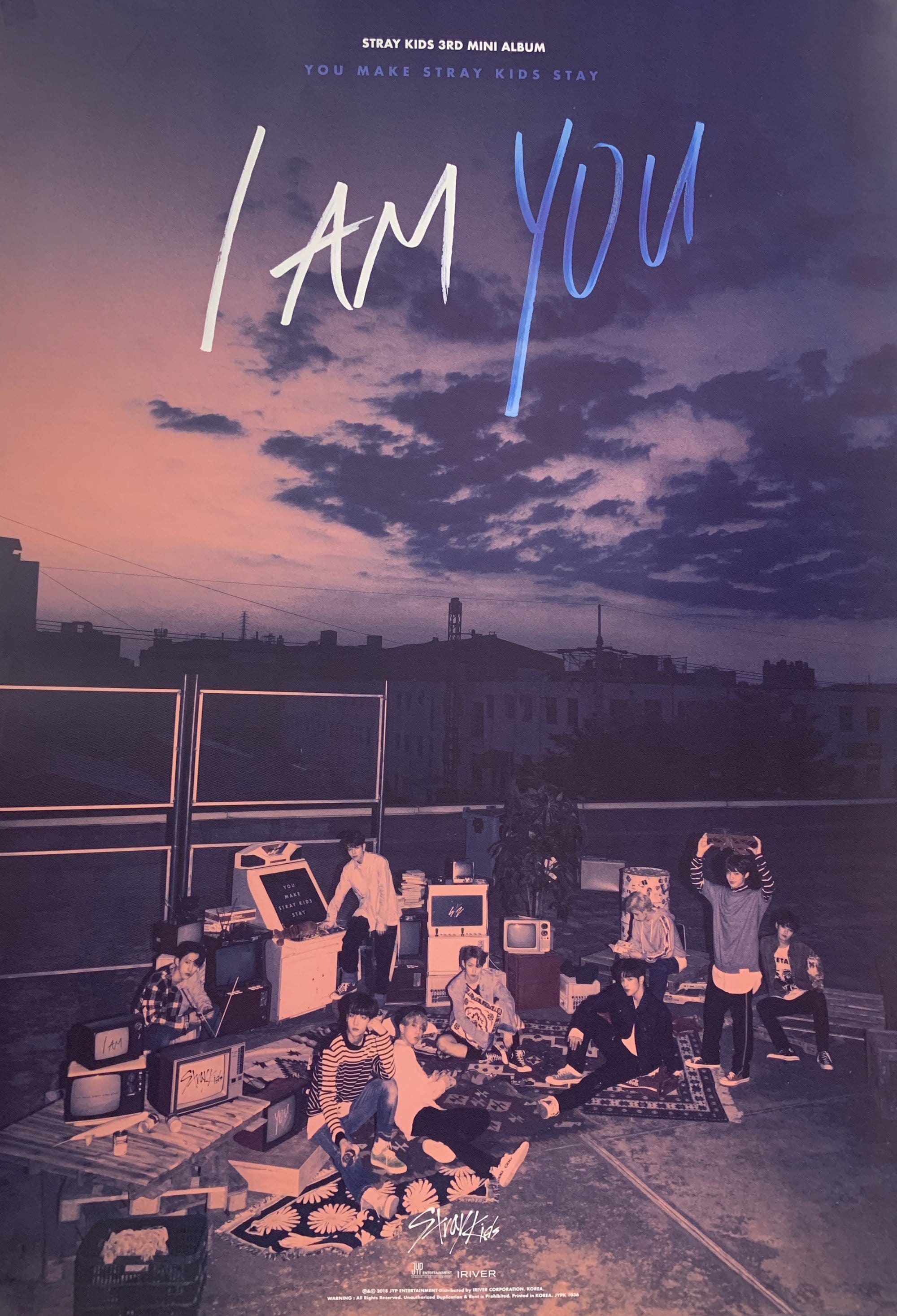 STRAY KIDS | 3RD MINI ALBUM [ I AM YOU ] | POSTER ONLY - Music Plaza