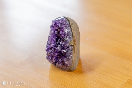 ドリームアメジスト♡握り石♡ お財布に♡No2203 ドリームアメジスト