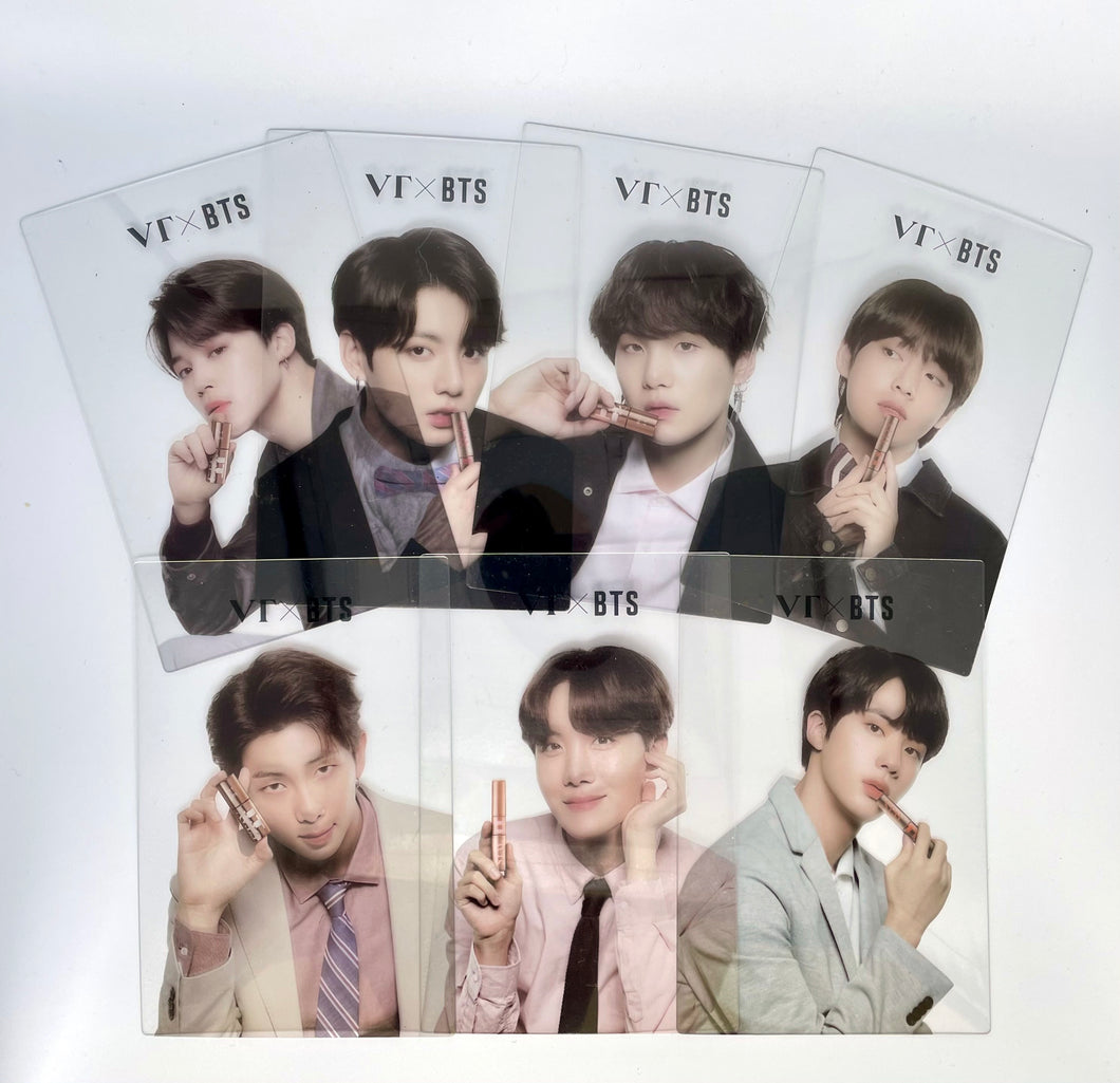 VT X BTS COLLABORATION PLASTIC CARD SET OF BTS MEMBERS – myVTxBTS
