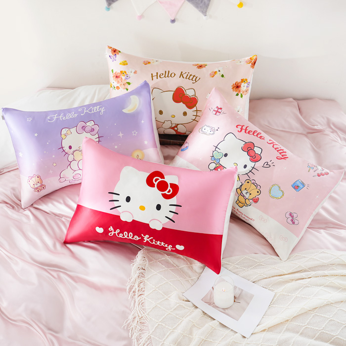 シルクまくらカバー ハローキティ 43×63cm｜眠りの専門店マイまくら