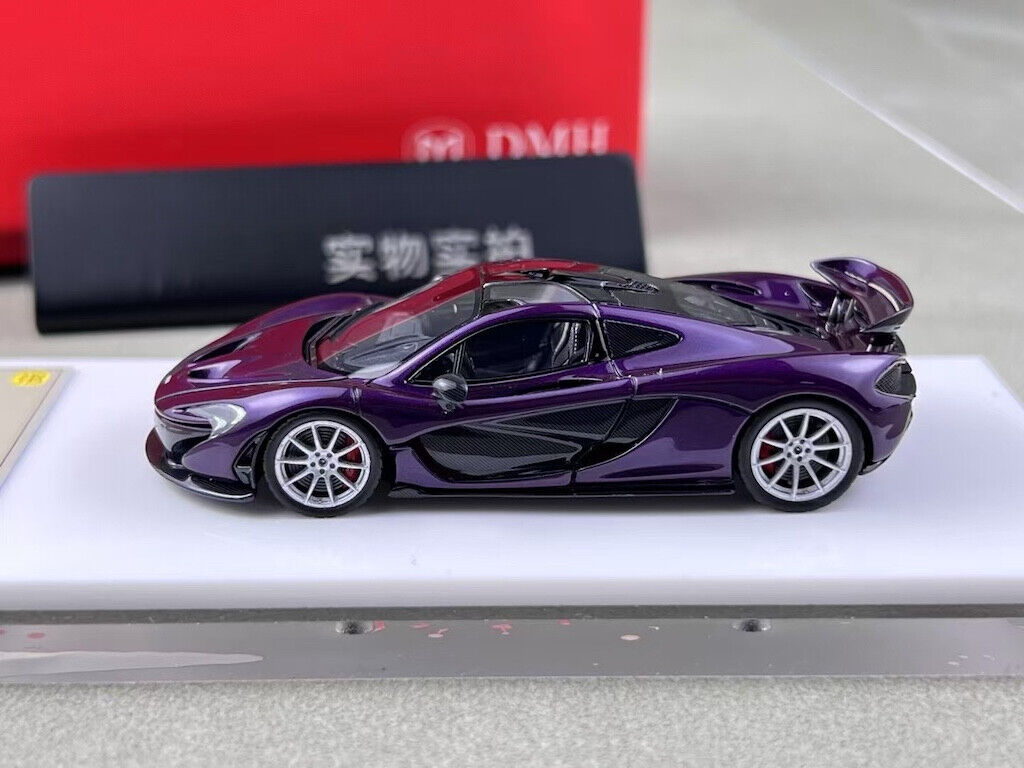DMH 1:64 Purple P1 Super Racing Sports Model Diecast Resin Car New