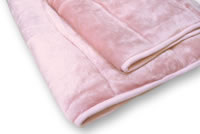 トルマリン敷き毛布(ピンク)】 とびっきりのフワフワ感！【販売終了