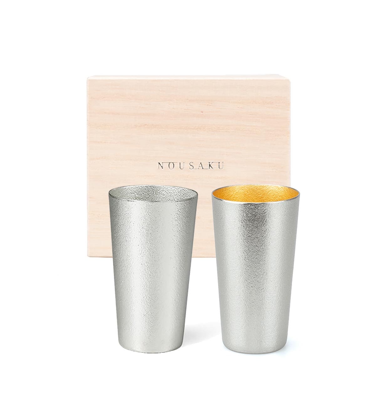 經典純錫杯對杯桐木禮盒- 能作台灣｜NOUSAKU Taiwan