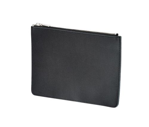 本革ファスナーポーチ 黒｜ノベルティストア