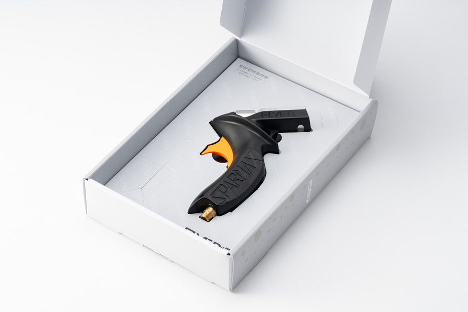 アネスト岩田株式会社さま「SPARMAX® FLYER-SR2 パッケージ」 | 野毛印刷社