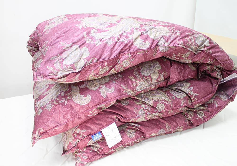 ポーランド産ホワイトマザーグース93%440dp2層100単糸ダブル羽毛布団純