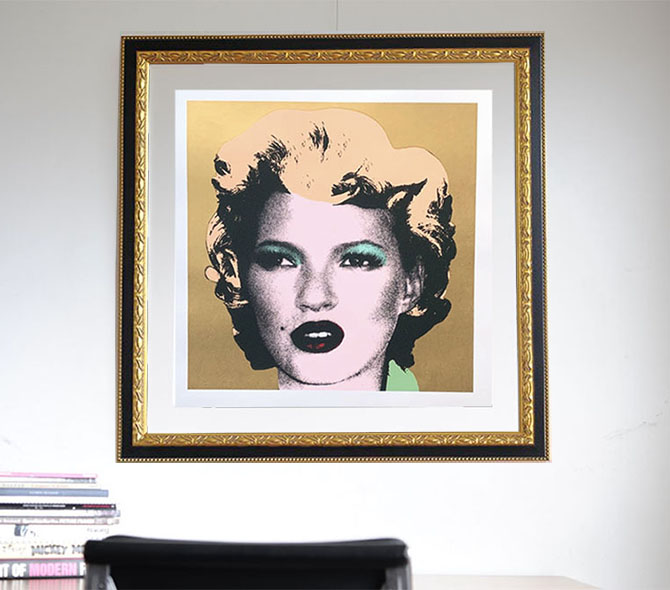 Banksy（バンクシー）Kate Moss（Gold）- WCP Reproductionを販売！ ー