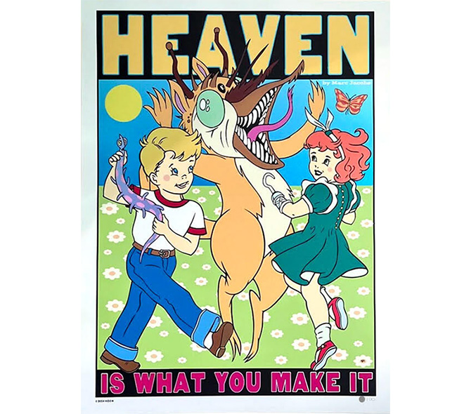 Kozikのポスター「HEAVEN IS WHAT YOU MAKE IT」を販売しています。 ー