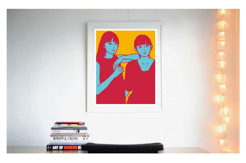 攻めた配色のKYNEのシルクスクリーン作品 ー NOISEKING ノイズキング