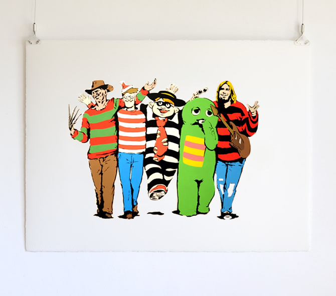 NO BORDER - 5 Men Version - Kurry アート ー NOISEKING ノイズキング