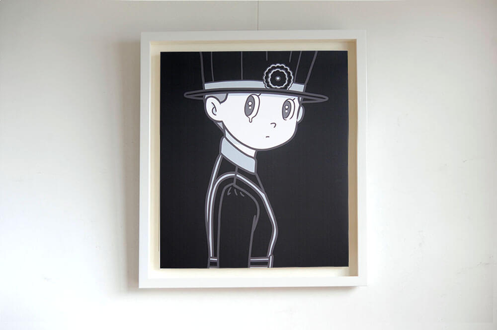 ハシヅメユウヤ、イギリスで限定販売された10点限定のキャンバス作品