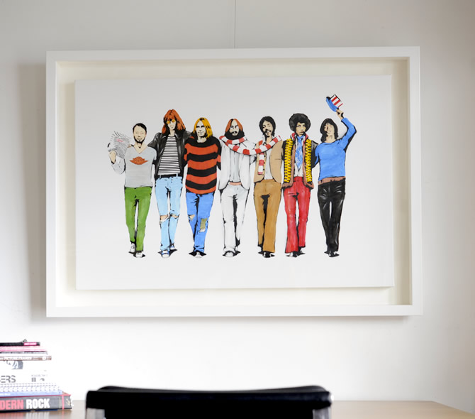 キャンバスも額縁で額装できるんです！（オーダーフレーム） ー