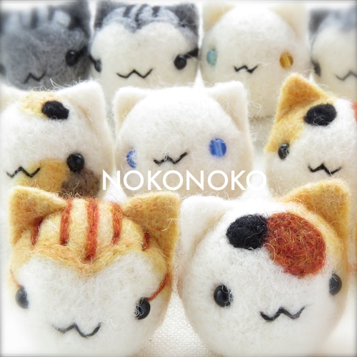 まんまる「まるねこ」！！ | 羊毛フェルトのまんまることり