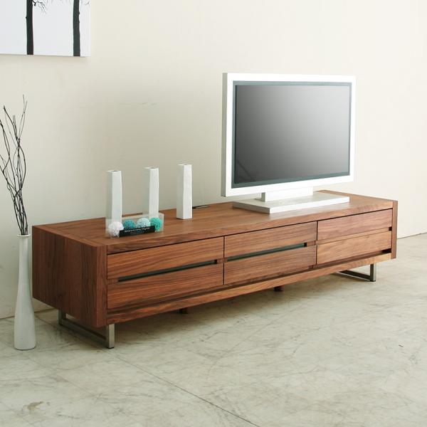 クールモダンなウォールナット[Slit] テレビボード 160サイズ