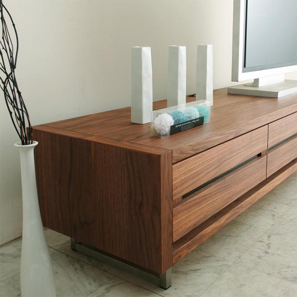 クールモダンなウォールナット[Slit] テレビボード 160サイズ