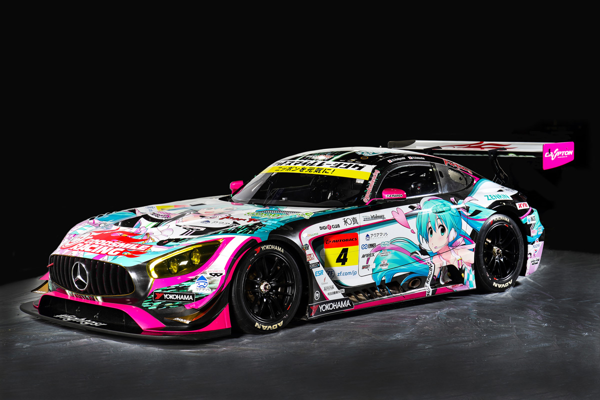グッドスマイルレーシング初音ミクAMGラッピング施工（2019年Ver