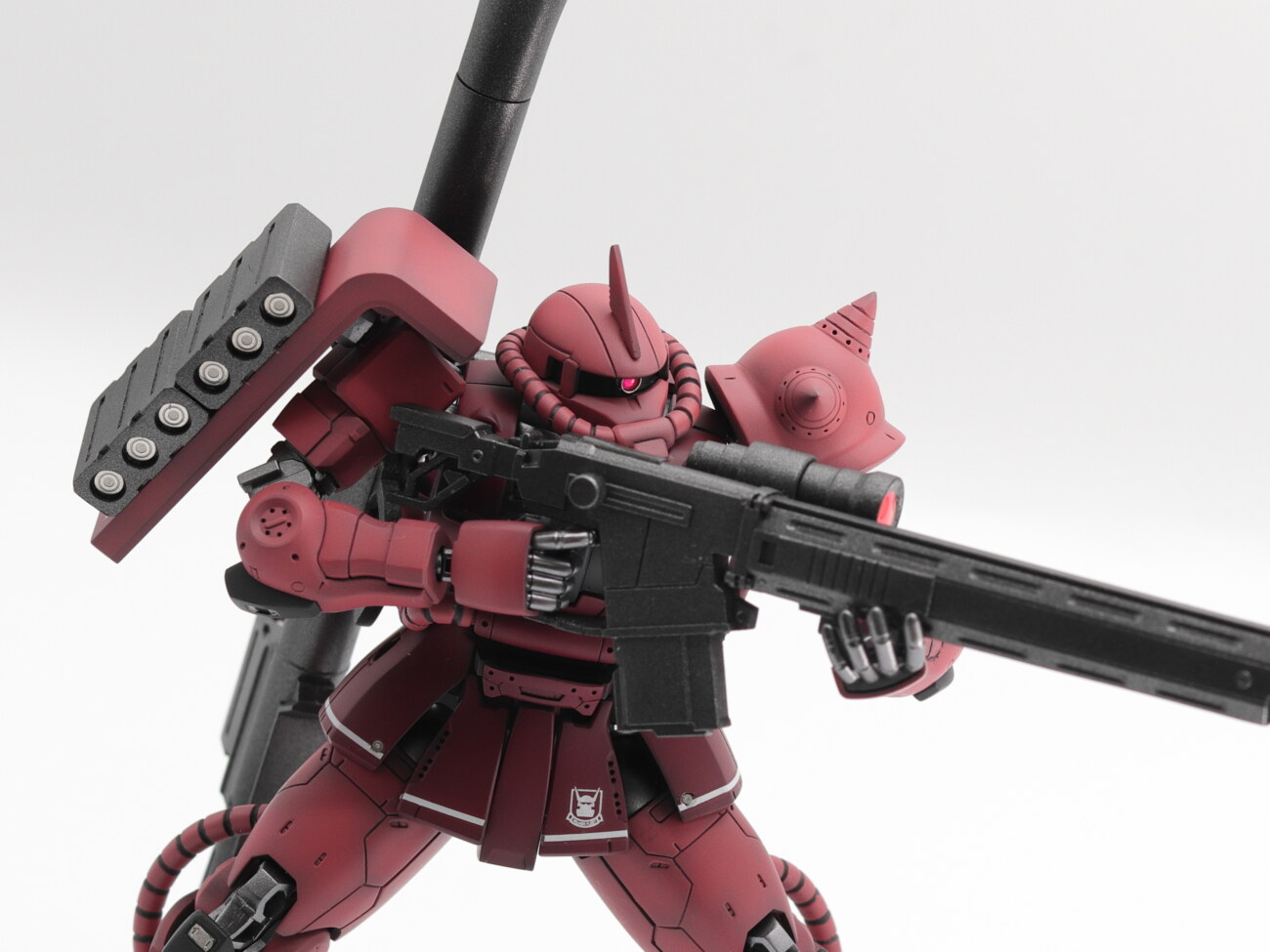 HG 1/144 シャア専用ザクⅡ（オリジン） レビュー（全塗装） - のる
