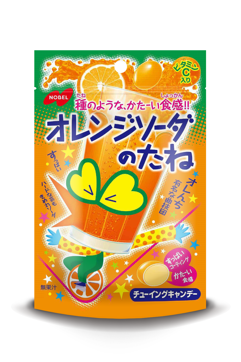 オレンジソーダのたねソフトグキャンデー | ノーベル製菓株式会社
