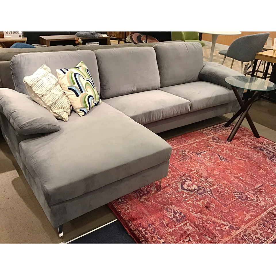 カウチソファ173 (L)【送料・開梱設置無料】ライトグレー | NOCE