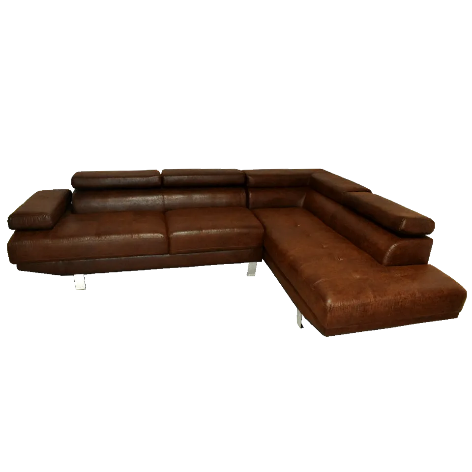 L字ソファ712A (R)【送料・開梱設置無料】ブラウン | NOCEノーチェ