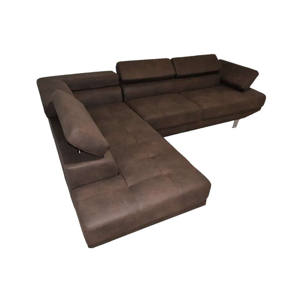 L字ソファ712A (L)【送料・開梱設置無料】マットブラウン | NOCE