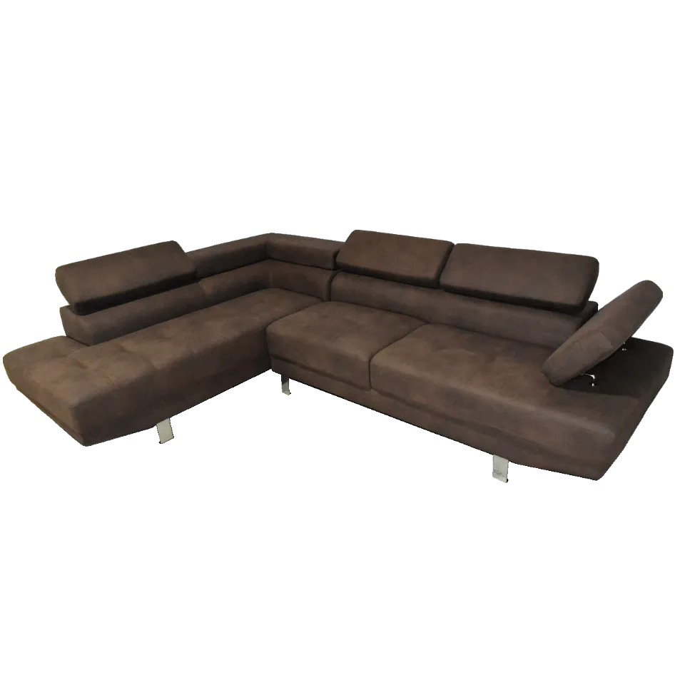 L字ソファ712A (L)【送料・開梱設置無料】マットブラウン | NOCE