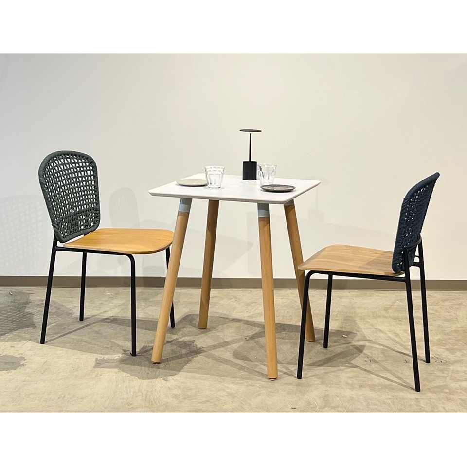 テーブルRT826 60×60【送料無料】ホワイト/ナチュラル | NOCEノーチェ