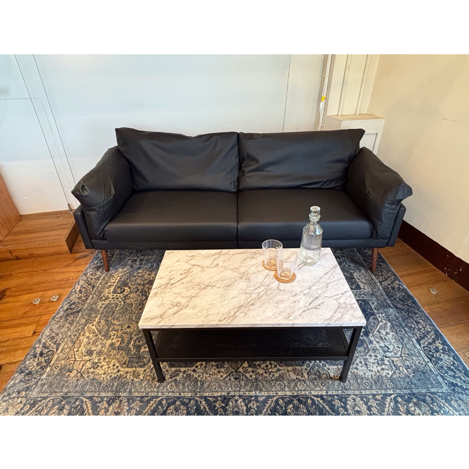 ソファHVS06 3人掛け【送料無料】ブラック | NOCEノーチェ 家具