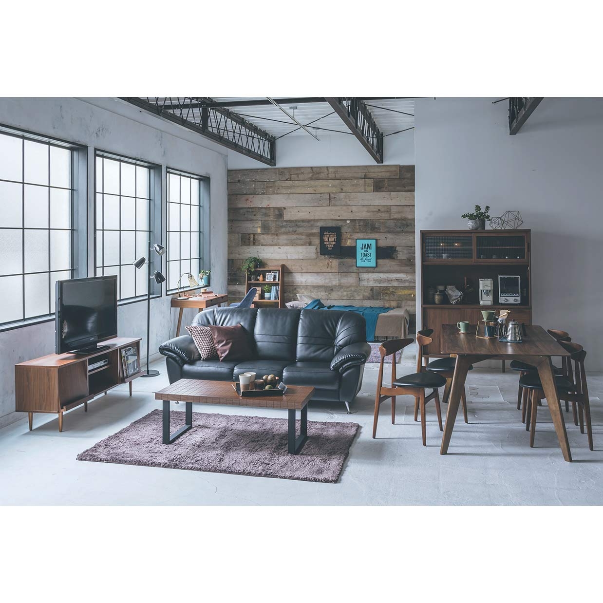 チェアRY54【送料無料】 ウォールナット/ブラック 通販|インテリア