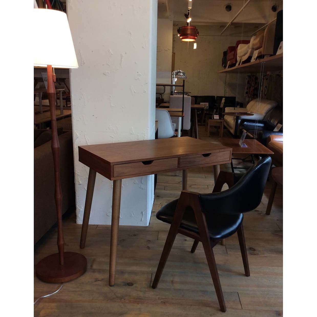 チェアRY14【送料無料】 ウォールナット/ビニールブラック | NOCE